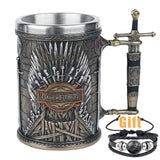 Game of Thrones Mug Goblet Stainless Steel Resin 3D Beer Tankard Coffee Cup Wine Glass Mugs 600ml 400ml 200ml BEST GOT Fan Gift