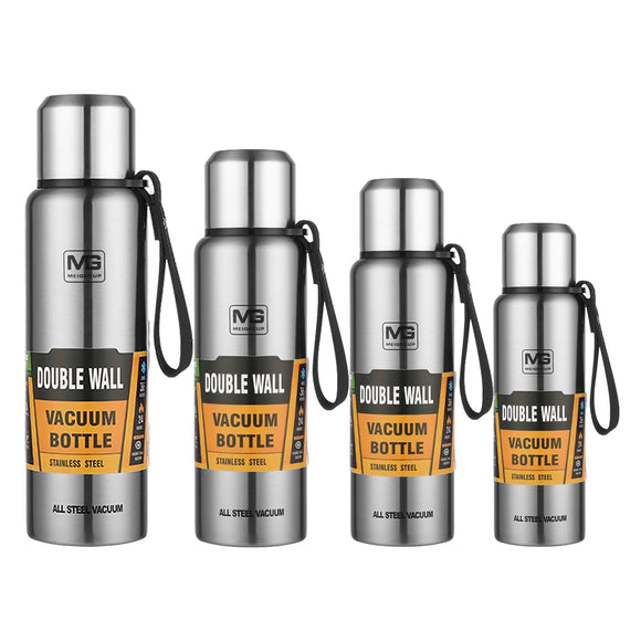 4 Sizes Double Wall Stainless Steel Vacuum Flasks Thermos Cup Coffee Tea Milk Travel Mug Thermo Bottle Gift Thermocup 500-1500ml