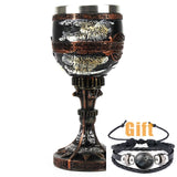 Game of Thrones Mug Goblet Stainless Steel Resin 3D Beer Tankard Coffee Cup Wine Glass Mugs 600ml 400ml 200ml BEST GOT Fan Gift