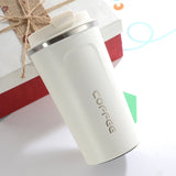 Double Stainless steel Coffee Mug Thickened Big Car Thermos Mug Travel Thermo Cup Thermosmug For Gifts 510/380ML Thermos Flask
