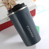 Double Stainless steel Coffee Mug Thickened Big Car Thermos Mug Travel Thermo Cup Thermosmug For Gifts 510/380ML Thermos Flask
